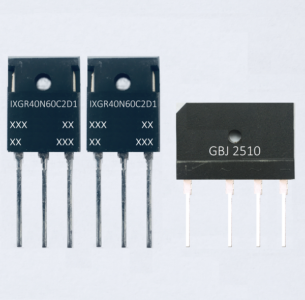 2x IXGR40N60C2D1 TO-247 + GBJ-2510 Reparatur Set Gleichrichter Transistor . Schnellversand aus Deutschland