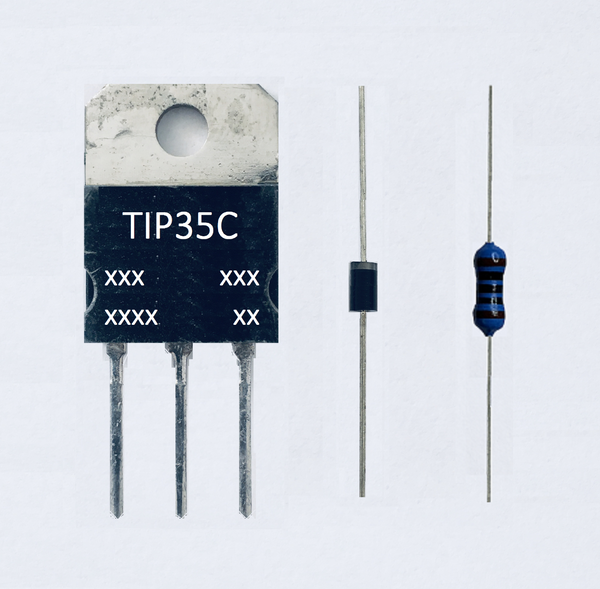 TIP35C ersetzt Tip33C + Z-diode 33V + Widerstand 100 Ohm Saeco Trevi Brühgruppe