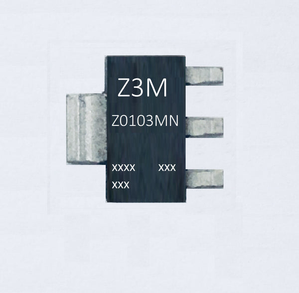 Z0103MN Z0103 Z3M ST Triac 600V , 1A , 3mA , SOT223 smd